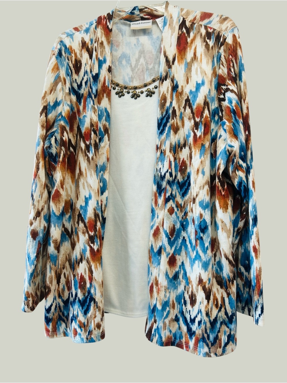 Alfred Dunner Layered Faux Twinset Top. - Picture 3 of 8